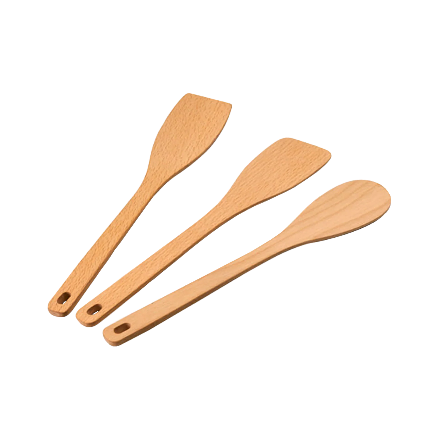 12899 ALESSI KITCHENTOOLS CONJUNTO DE COLHERES DE PAU