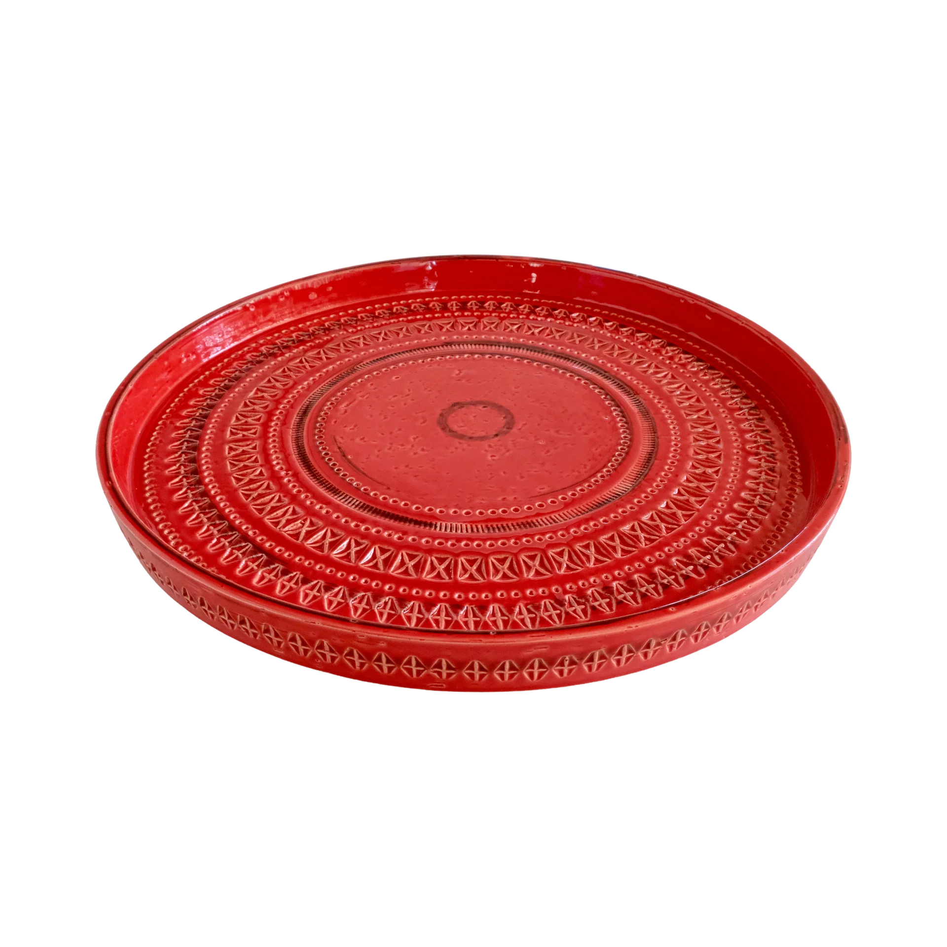 85805 BITOSSI RIMINI ROSSO PRATO DECORATIVO D.37CM