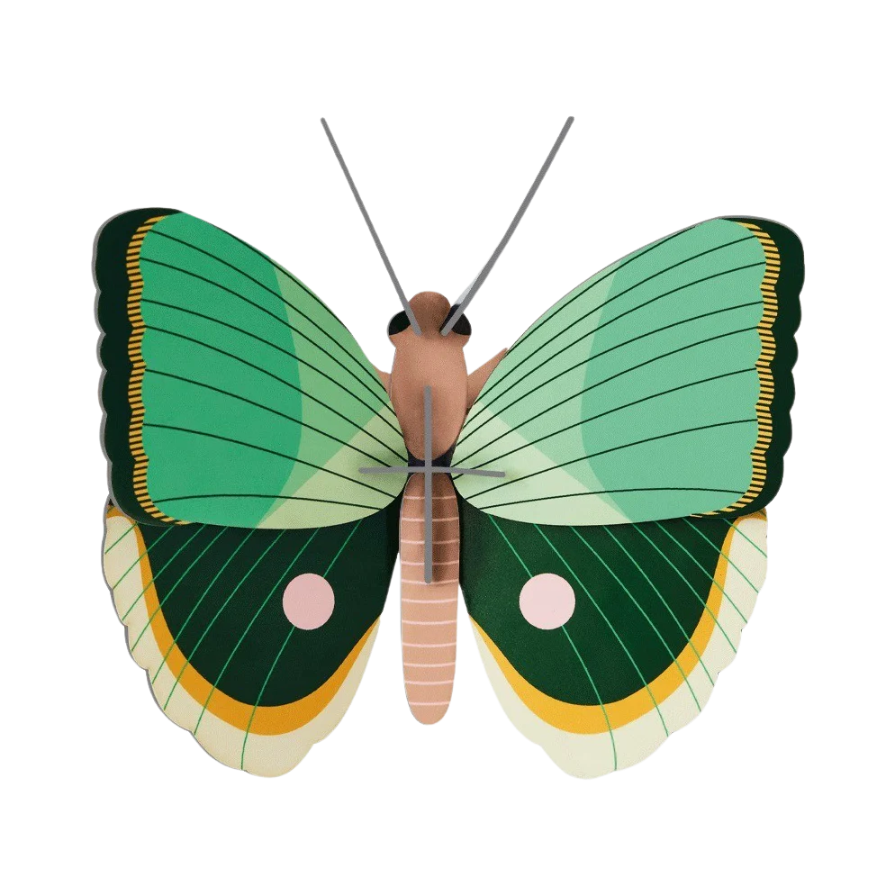 91042 STUDIO ROOF FERN STRIPED BUTTERFLY DECORAÇÃO DE PAREDE L.14CM