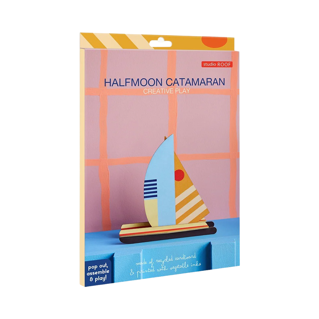 91048 STUDIO ROOF HALFMOON CATAMARAN OBJECTO DECORATIVO L.16,8CM - Image 2