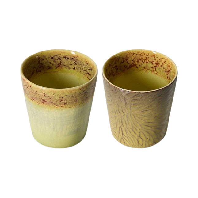 95421 HKLIVING 70S CERAMICS CONJUNTO DE 2 COPOS A.8CM - Image 2